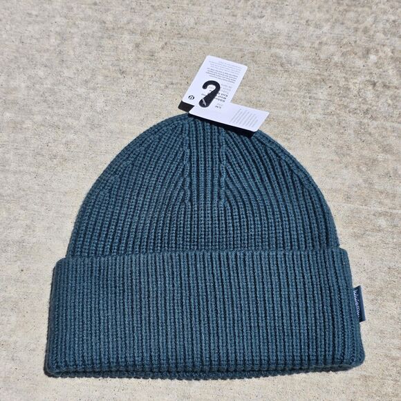 NWT Lululemon RIBBED MERINO WOOL BLEND KNIT BEANIE SZ S/M Green Jasper